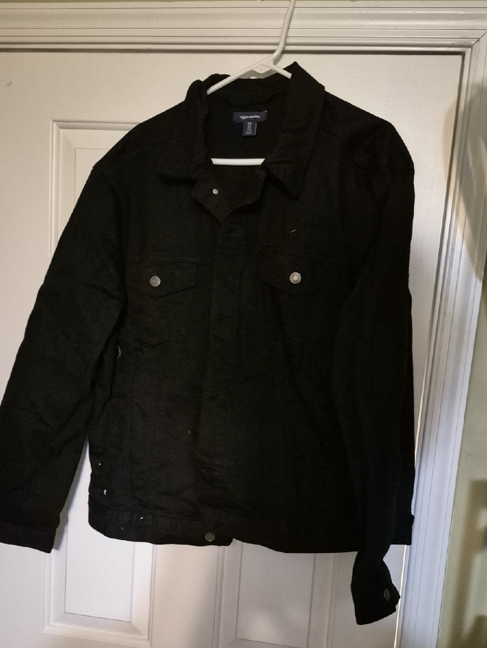 Amazon Essentials Black Lightweight Shirt Jacket